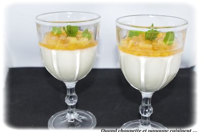 PANNA COTTA COULIS ET COMPOTEE DE CEDRAT