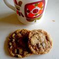 Cookies au noccialata et aux pépites de chocolat 