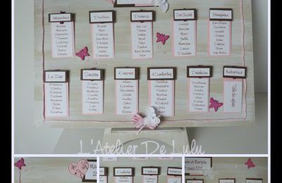 plan de table papillons