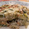 GRATIN DE COURGETTES AUX RAVIOLES DE ROMANS