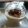 Panna cotta foie gras confit d'oignons