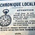 CESOIR : 26 MARS 1938 : ATTENTION HEURE D'ETE ......