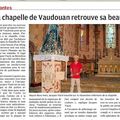 La chapelle de Vaudouan à l'honneur dans la NR