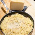 Capellini au lard fumé et poivre