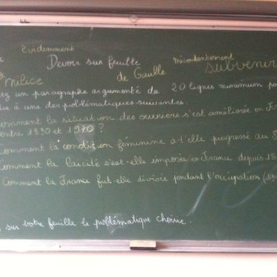 Evaluation finale en histoire