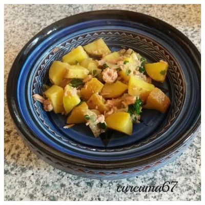 POMMES DE TERRE PERSILLEES AU THON