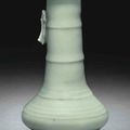 A rare small Longquan celadon 'bamboo' vase, xianwenping, Southern Song-Yuan dynasty, 12th-14th century