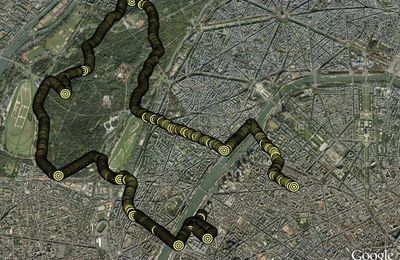 Parcours Footing du Dimanche à Paris sans Marathon