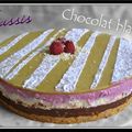 Entremet chocolat blanc cassis...