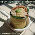 Makis courgettes et jambon cru