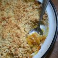 Crumble à la mangue-vanille