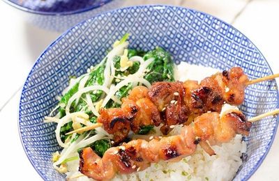 Brochettes Yakitori de poulet
