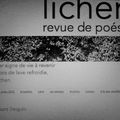 Lichen, une nouvelle revue littéraire de poésies