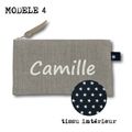 Nouveauté Gris Pastel : trousse personnalisable