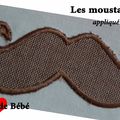 Appliqué moustaches "à l'italienne"