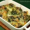 Gratin de brocolis au roquefort