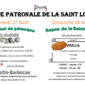 Comité des fêtes : Fête patronale et tournoi de Pétanque