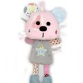 Doudou panda multicolore