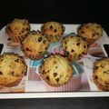 muffins aux pépites de chocolats 