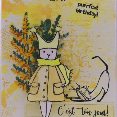 Carte purrfect birthday