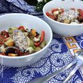 Lorsque le Roquefort Société et les lentilles du Puy revisitent la salade grecque !
