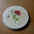 Sous-verres coquelicots