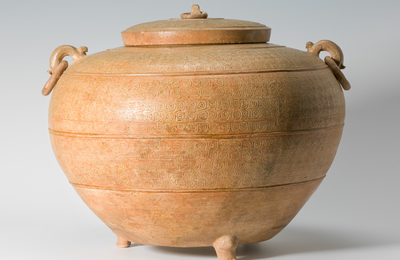 Jar and cover, Warring States period (480-221 B.C.E.)