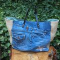 Sac Jean/Jute Sardine & Cie