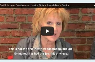 Lorraine Pintal au "Magazine des cultures juives au Québec" pour la mise en scène du "Journal d'Anne Frank"