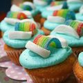 Rainbow cupcakes : cupcakes arc-en-ciel