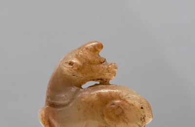 Jade unicorn, Song dynasty (960-1279)