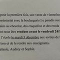 L'école les Flobarts d’Audresselles organise une vente de viennoiseries 