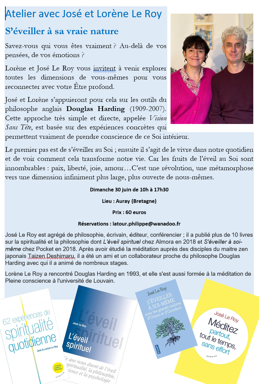 Stage avec José et Lorène à Auray le 30 juin