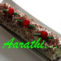 Black Forest Yule Log Cake