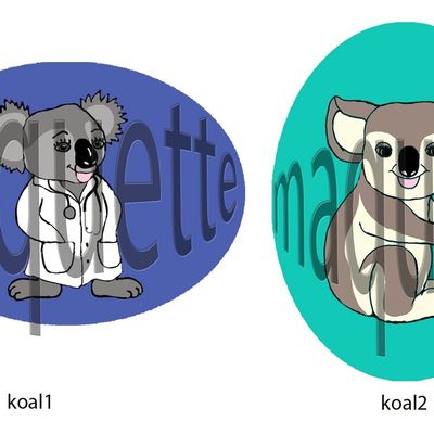 maquettes pour badges en bois(animaux exotiques)