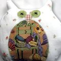 Doudou Hibou Grand modèle : Maman couturière