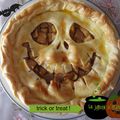 Tourte pommes poires Jack-o'-lantern 