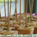 ღ " MIAM " Sablés carrés Citron vert et CocO