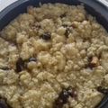 Crumble pomme pâte à tartiner au micro ondes