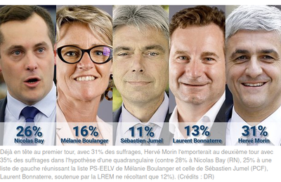 Sondage sur élections régionales de juin 2021 en Normandie: "Tous derrière, tous derrière et lui... devant!"