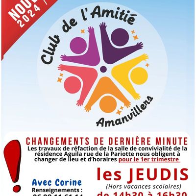 NOUVEAU : Club de l'amitié