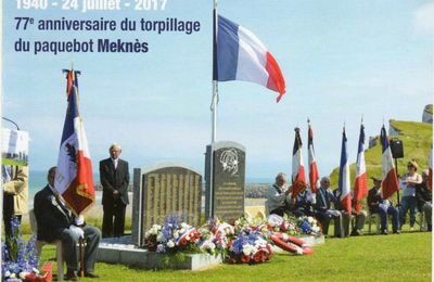 24 JUILLET 2017 - 77e ANNIVERSAIRE DU TORPILLAGE DU MEKNES