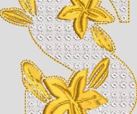 ASSET'A  monogrammes  blanc et OR