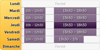 Nos horaires 