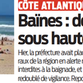 Baïnes : vigilance maximale