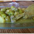 Tajines de poulet au citron et aux olives vertes