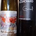 Paul Ginglinger : Riesling Grand Cru Eichberg 2014, Montagne Saint Emilion : Simon Blanchard : Guitard 2016