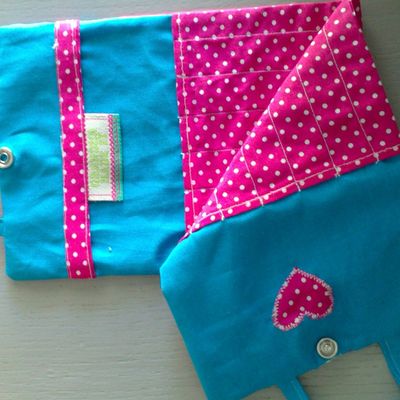 Bleu fushia et rose marine