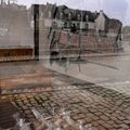 reflets des gateaux sur les pavès de saint goustan