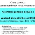 Assemblée générale 2014